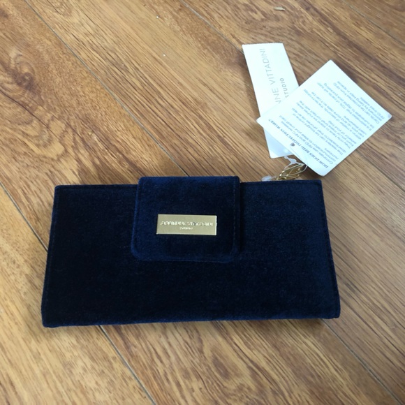 Blue Velvet Wallet - Picture 1 of 8